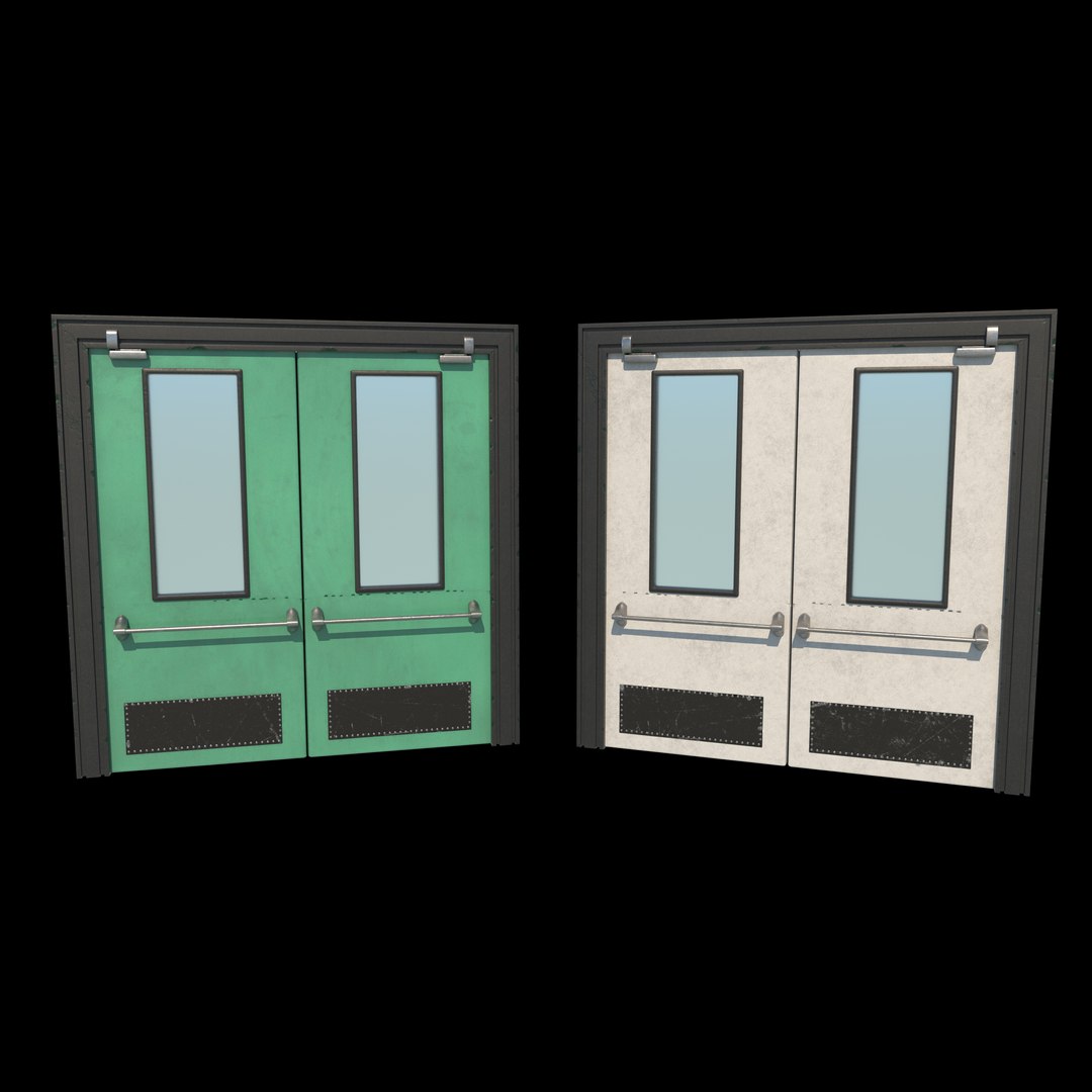 3D Exit Door 3D Model - TurboSquid 2337959