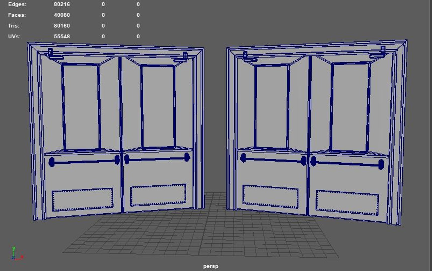 3D Exit Door 3D Model - TurboSquid 2337959