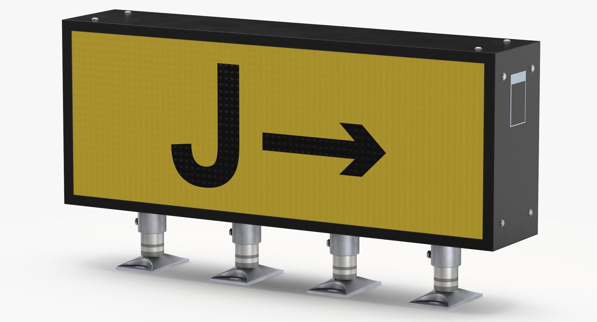 Generic Direction Destination Sign Blank Clean And Dirty 3D ...