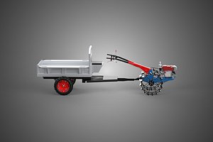 TRACTOR TRAILER CAR RURAL VEHICLE TRANSPORT WAGON FARMER HAULER