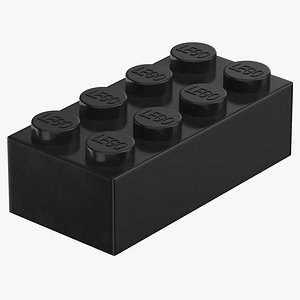 Lego Brick 2x4 Black