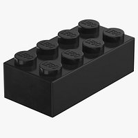 Lego Brick 2x4 Black