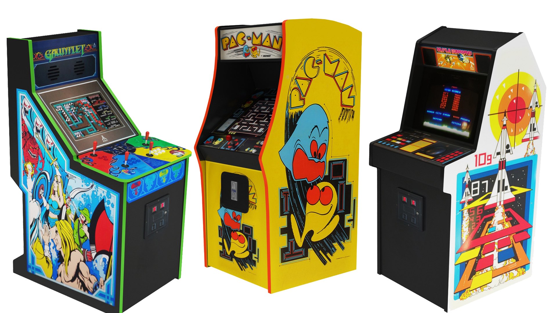 Arcade Retro Machine 3 3D Model - TurboSquid 1503557