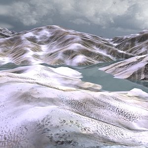 max 16km snowy mountain landscape