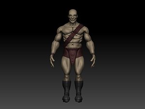 warrior 3d model