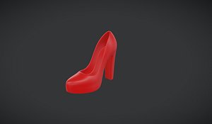 Red Block Heel Shoes