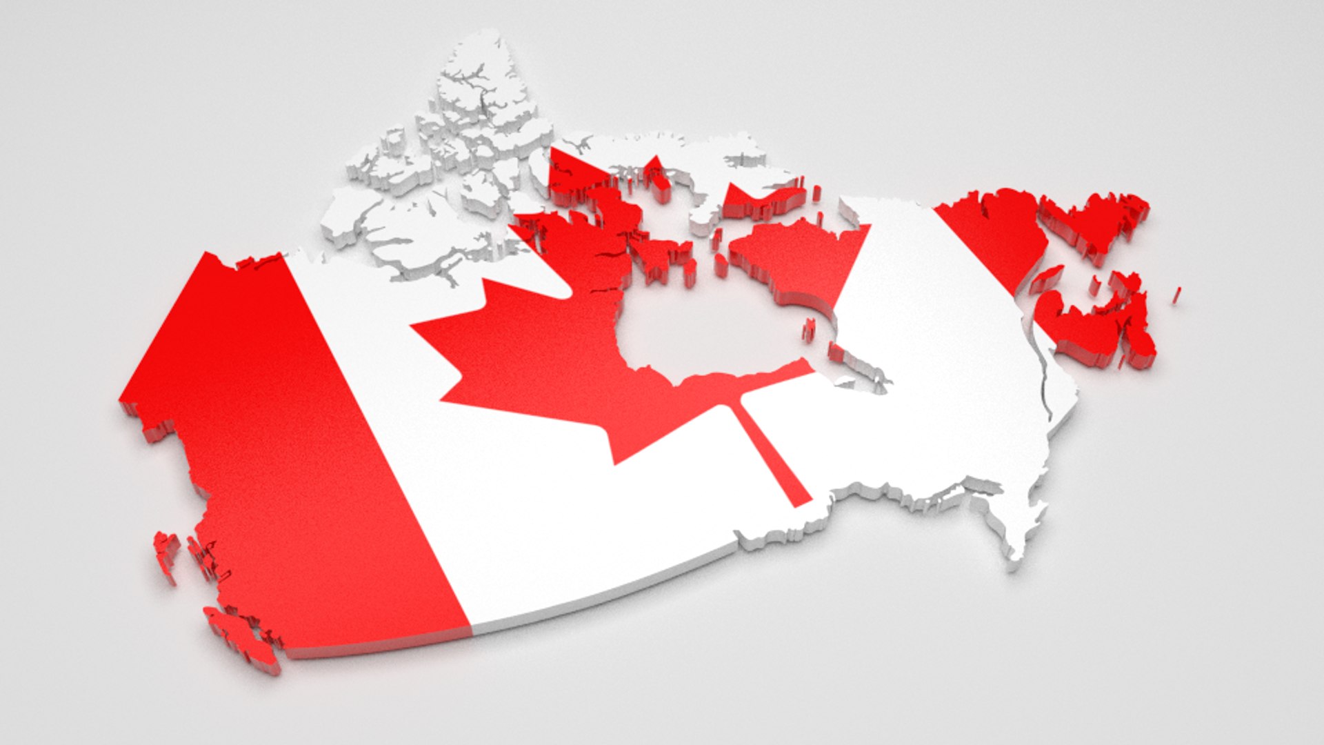 canada flag 3d model