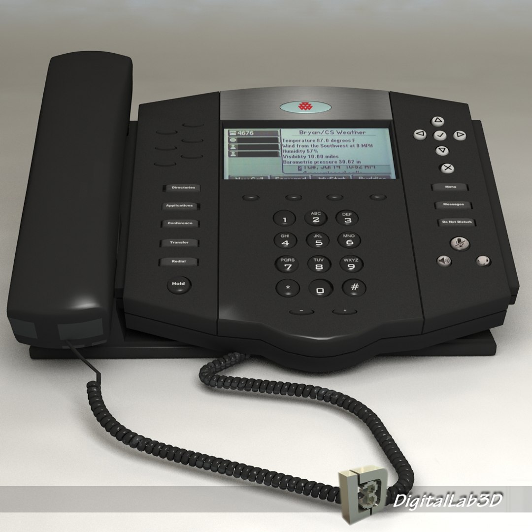 Polycom Telephone Old 3d 3ds