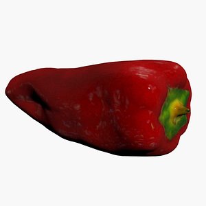 3D Red Pepper 3D Scan High Quality