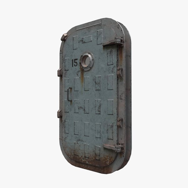 Ship metal bunker door 3D