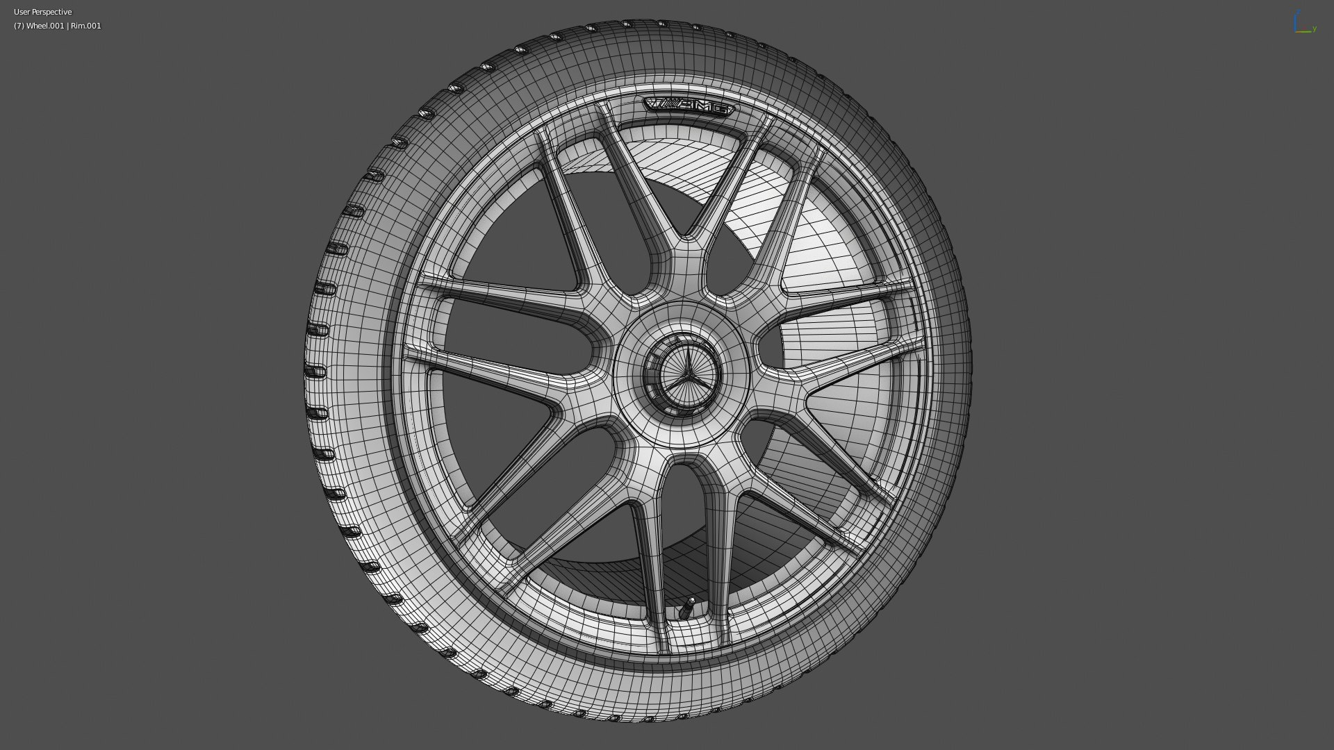 3D mercedes amg wheel 20 - TurboSquid 1411226