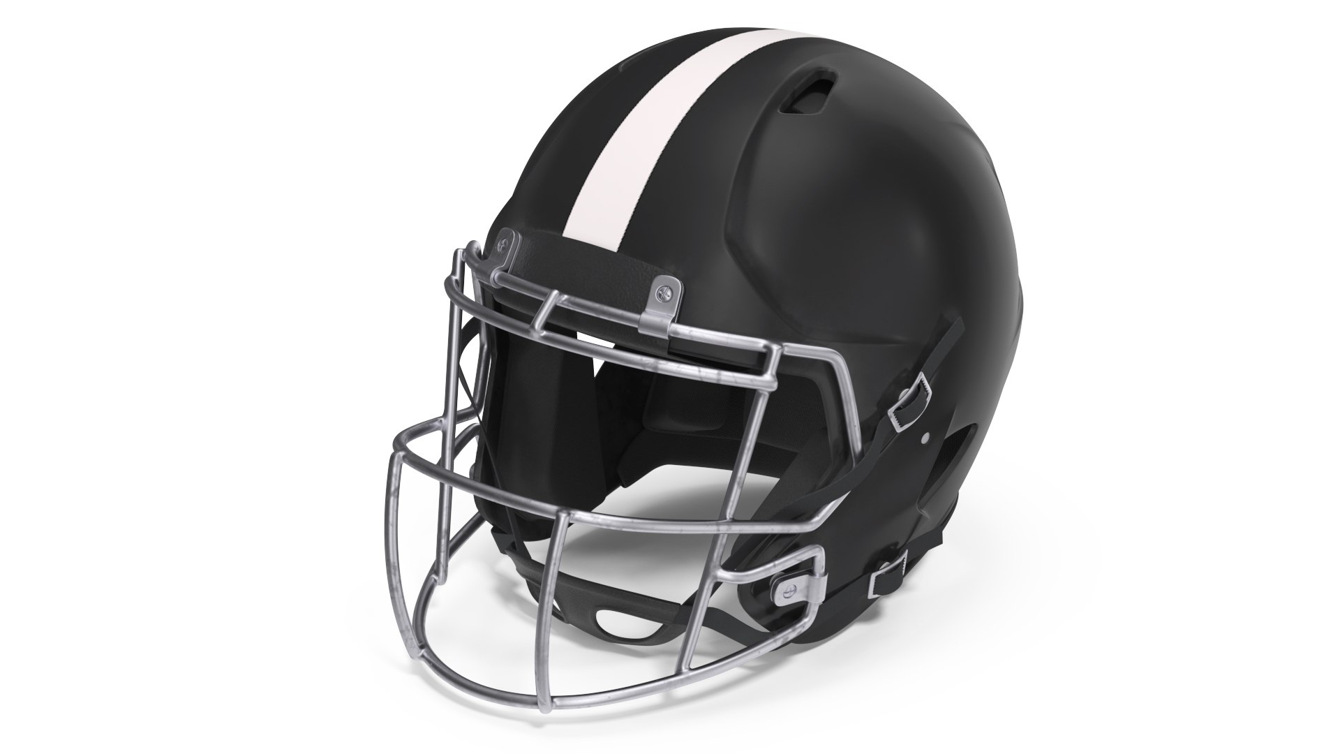Helmet Black American Football Player 3D model preview