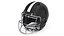 Helm Schwarzer American-Football-Spieler