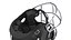 Helm Schwarzer American-Football-Spieler