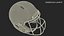 Helm Schwarzer American-Football-Spieler