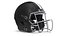 Helm Schwarzer American-Football-Spieler