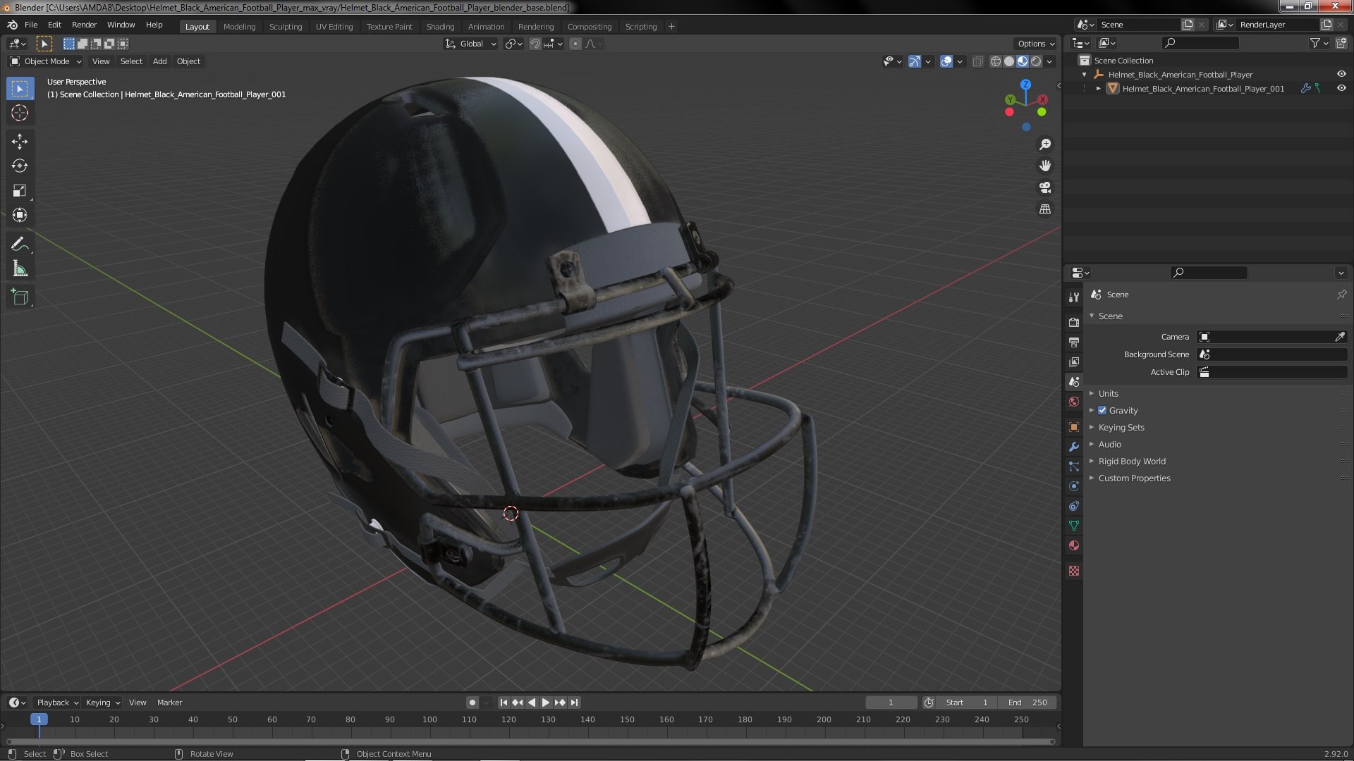 3D Helmet Black American Football Player https://p.turbosquid.com/ts-thumb/mZ/64XULg/EP/helmetblackamericanfootballplayerc4dmodel017/jpg/1688447121/1920x1080/fit_q87/8b7f0d5c48b576491670a953e61331e67803cf34/helmetblackamericanfootballplayerc4dmodel017.jpg