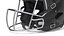 Helm Schwarzer American-Football-Spieler