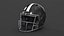 Helm Schwarzer American-Football-Spieler