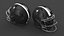 Helm Schwarzer American-Football-Spieler