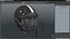 Helm Schwarzer American-Football-Spieler