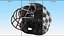 Helm Schwarzer American-Football-Spieler
