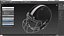 Helm Schwarzer American-Football-Spieler