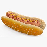 Classic Hot Dog with Mustard Ketchup