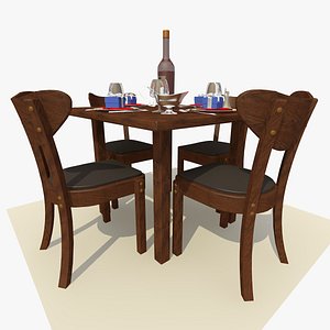 maya square wooden restaurant dining table