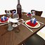 Tavolo da ristorante quadrato in legno