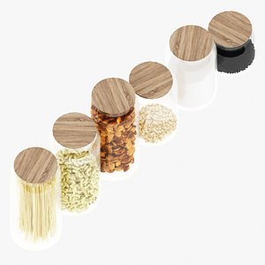 Kitchen set of jars