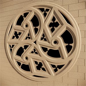 3D Rose Window model