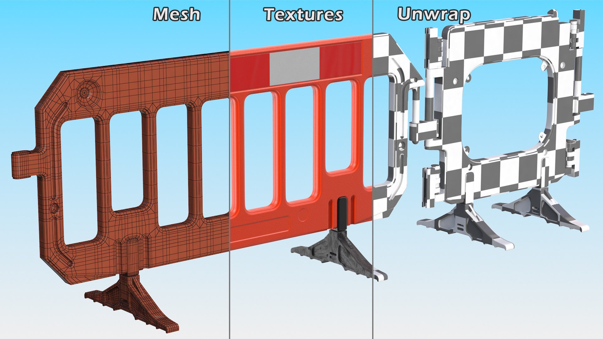 Road Barriers Collection 12 3D model https://p.turbosquid.com/ts-thumb/mZ/PQjnXo/jW/roadbarrierscollection123dmodel020/jpg/1642056040/1920x1080/fit_q87/36ea7ffb687c18f26a417661db8deae08d5983d4/roadbarrierscollection123dmodel020.jpg