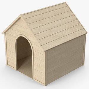 3D Wooden Dog House model
