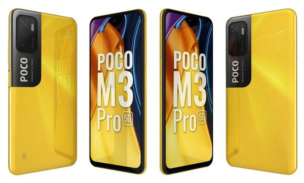 Xiaomi Poco M3 Pro5Gポコイエロー3Dモデル - TurboSquid 1761711