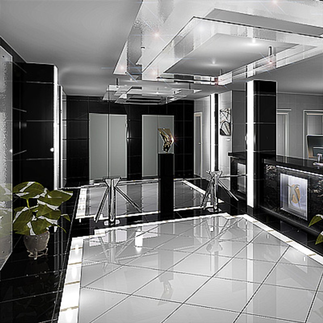 Render Office Interiors 3d Model
