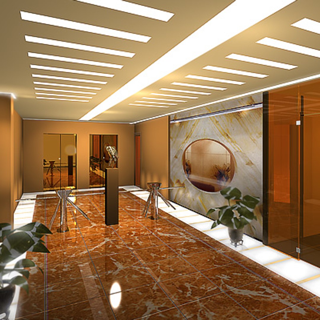Render Office Interiors 3d Model