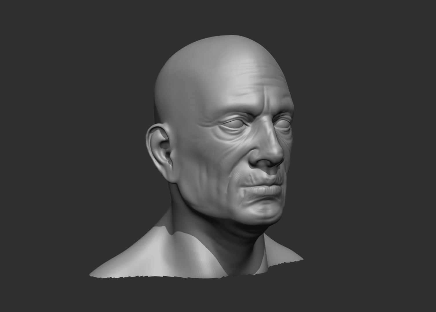 3D Male Old Head Model - TurboSquid 1555815