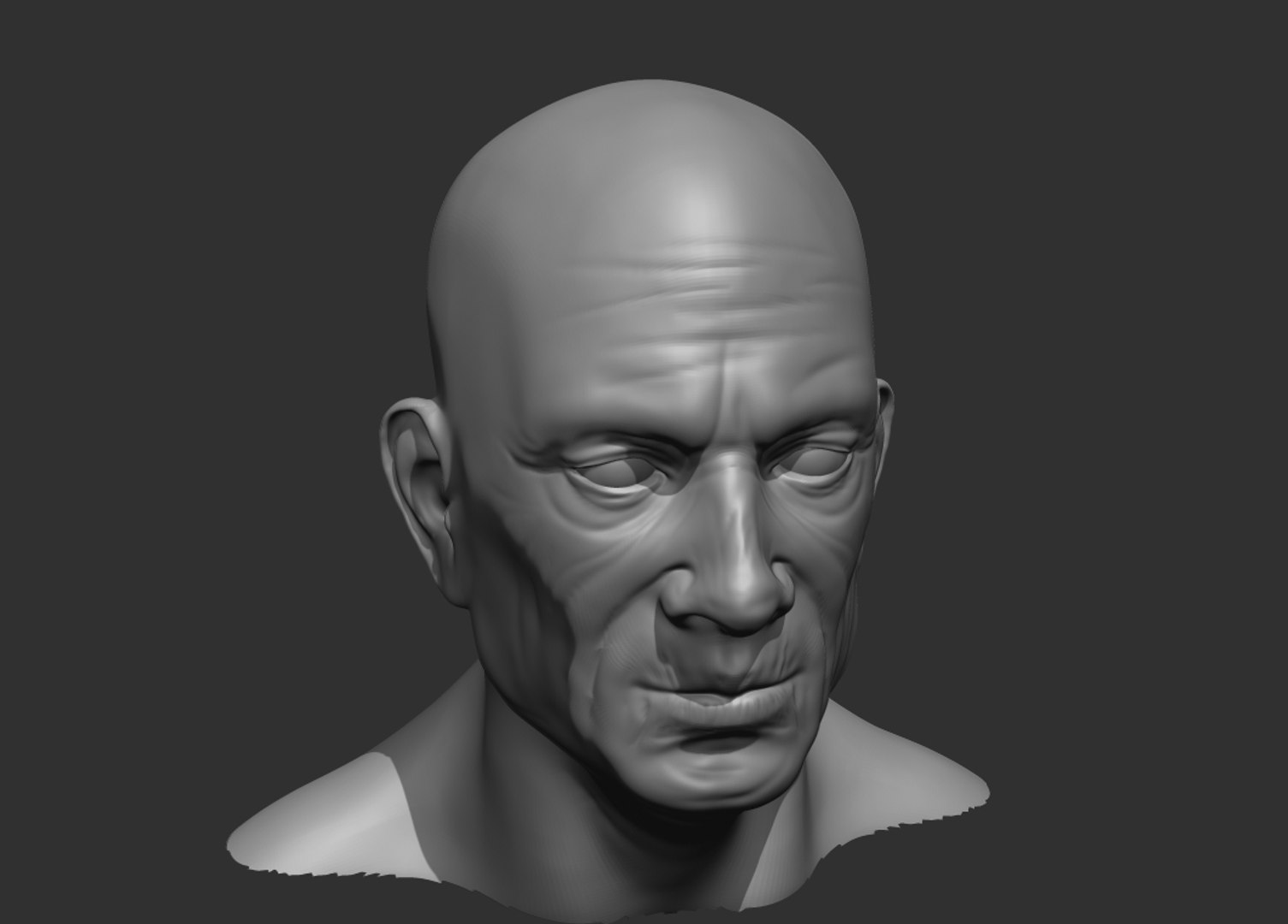 3D Male Old Head Model - TurboSquid 1555815