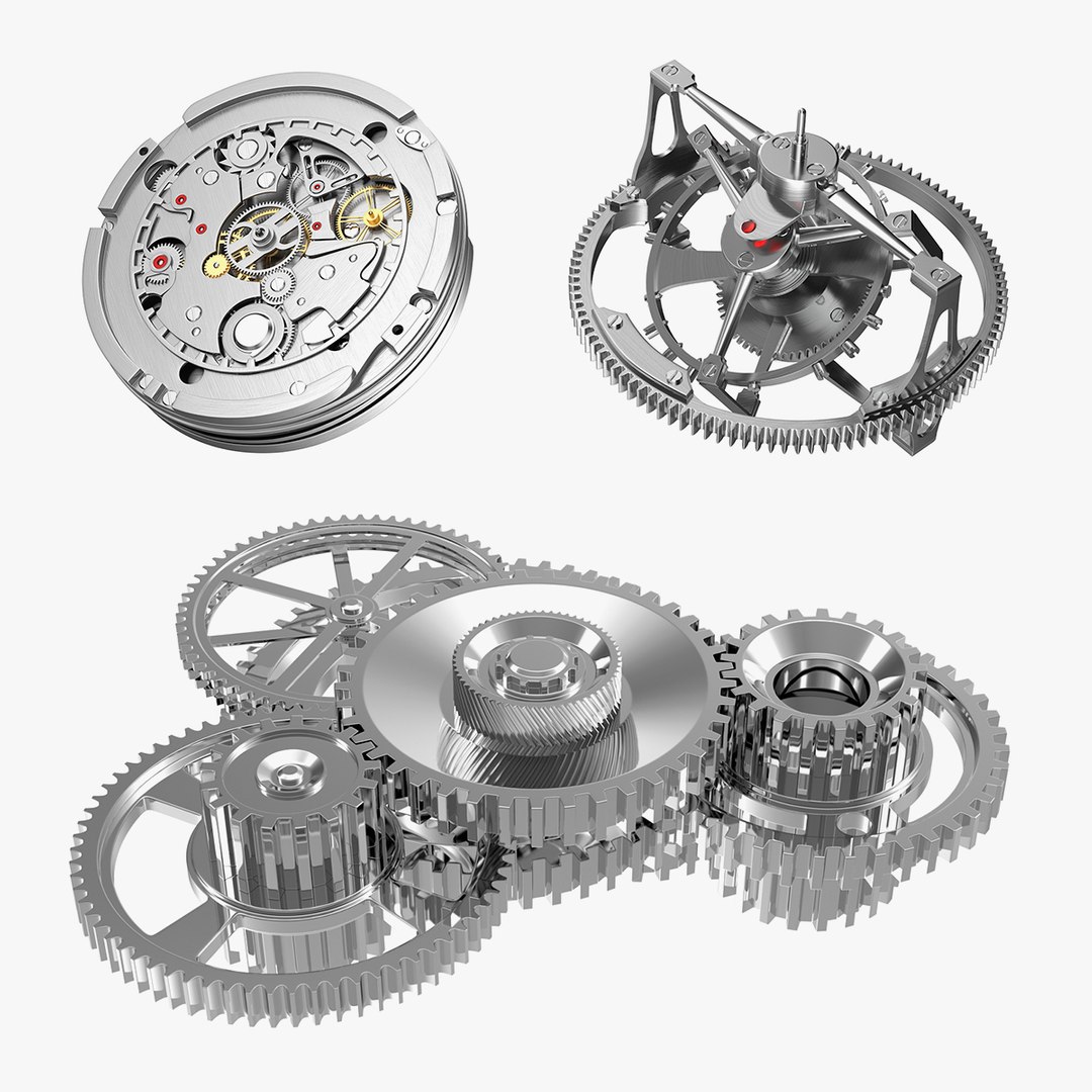 Clock Mechanisms Collection 2 3D model preview