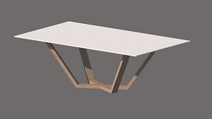 3D nordic wooden table