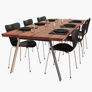 Plank Table Dark Setup