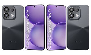 3D Oppo Reno16 Pro 5G Starlight black