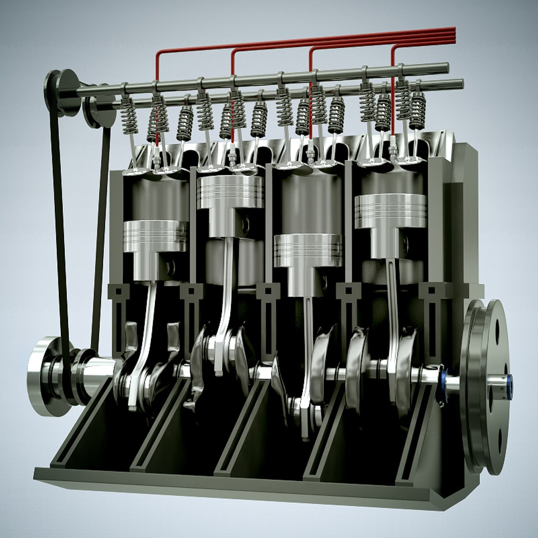 3ds Max Engine L4 16v Section