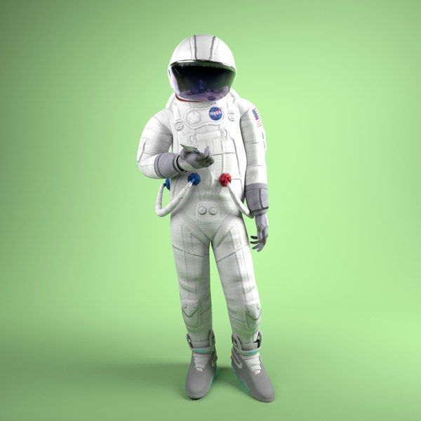 3D model astronaut cartoon