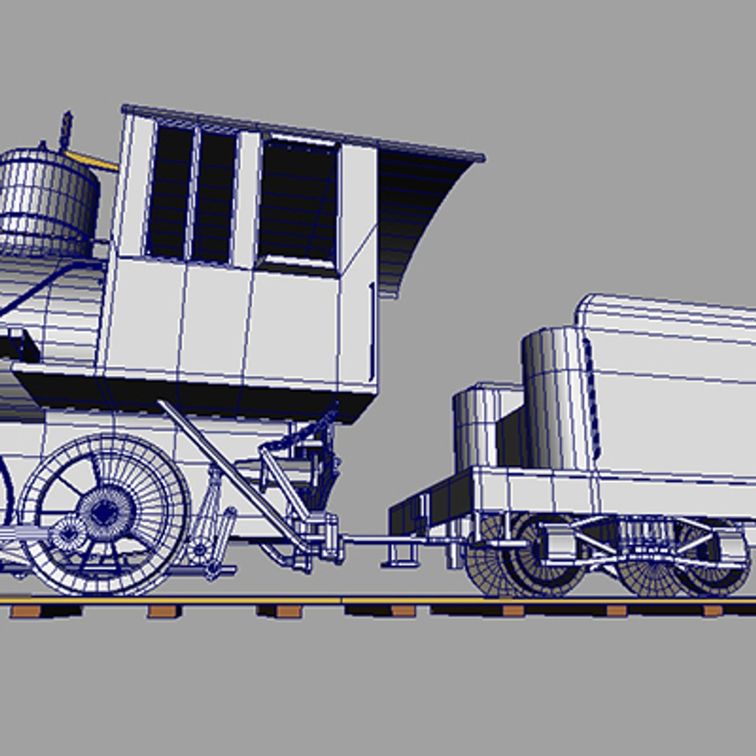 on30 steam engine coal 3d model