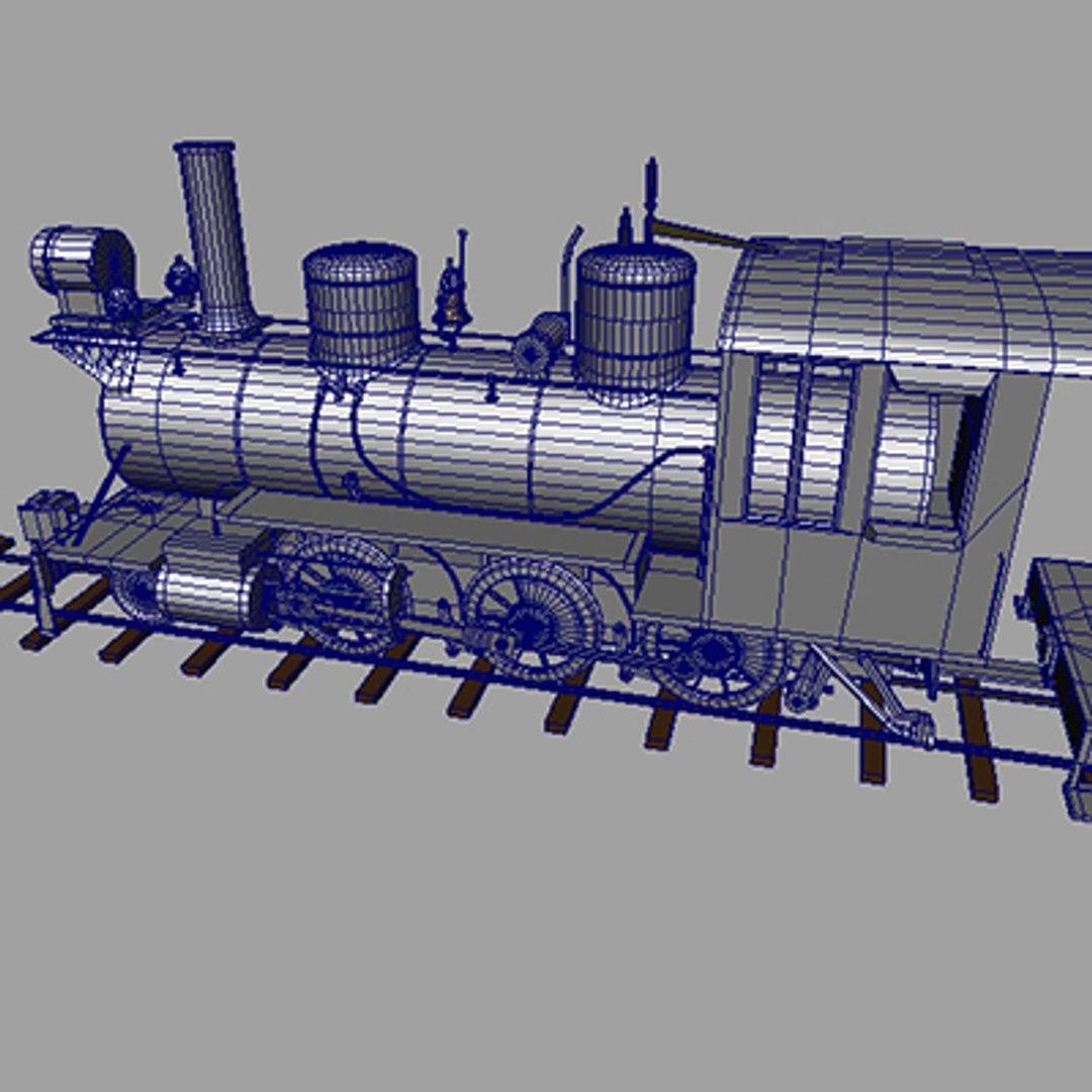 on30 steam engine coal 3d model