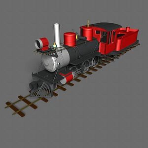 on30 steam engine coal 3d model