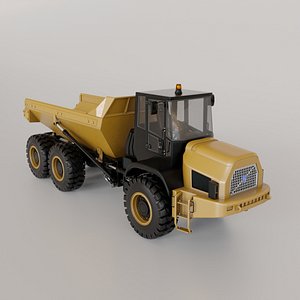3D Articulated Dump Truck model