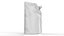3D model Blank Pouch Bag With Corner and Top Spout Lid Mock Up